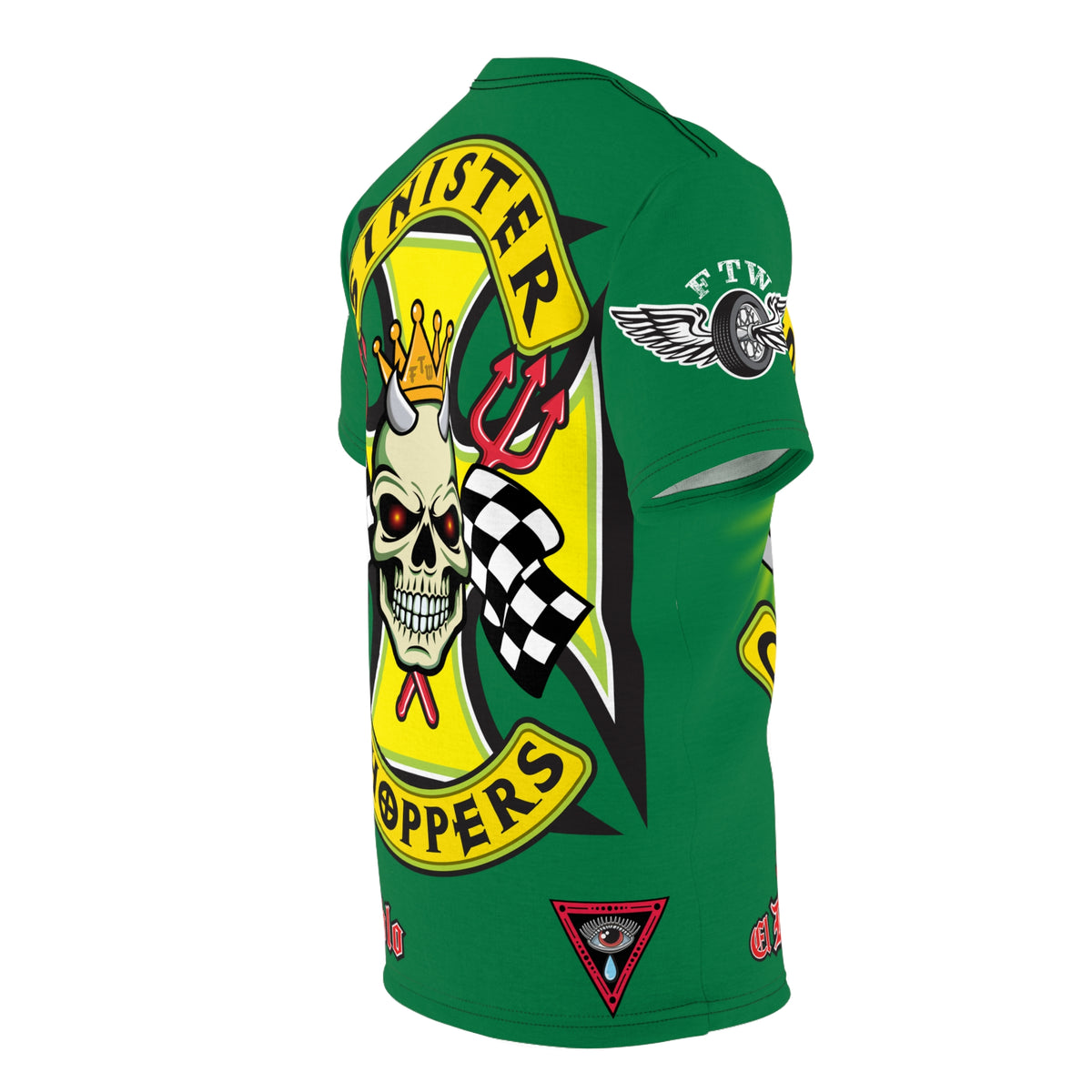 Sinister Choppers HiViz Super Tee - Custom Designed Motorcycle Riding Gear