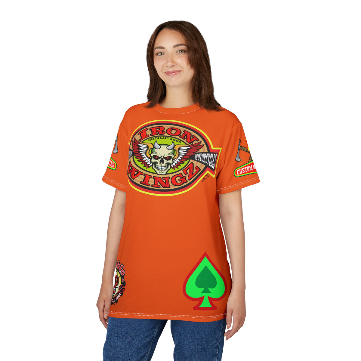 Iron WingZ Customs HiViz High Performance Motorcycle Riding Super Tee