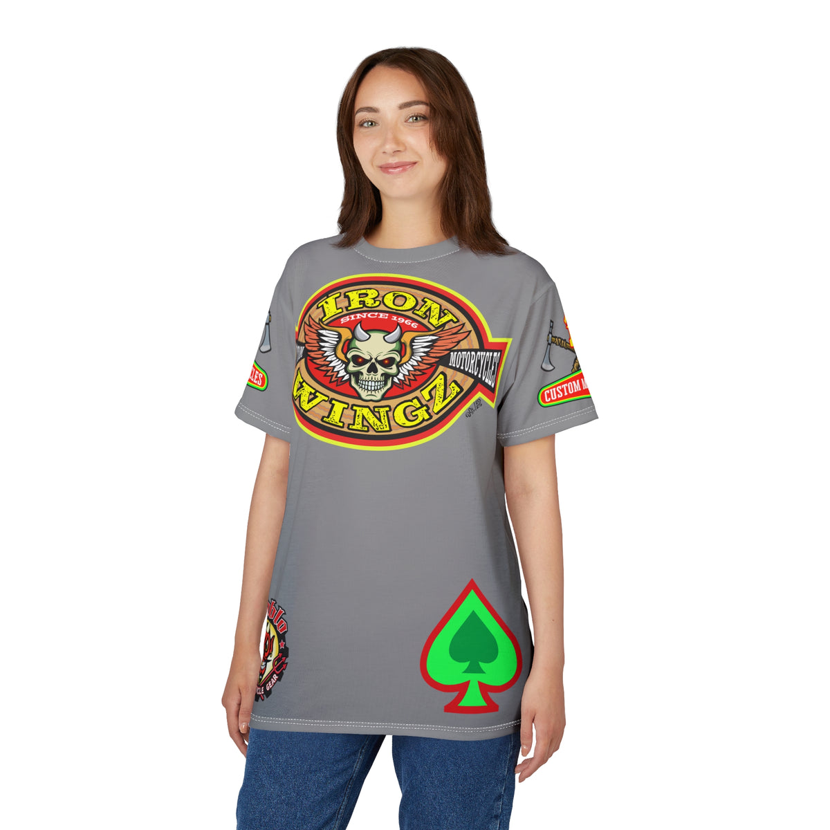 Iron WingZ Customs HiViz High Performance Motorcycle Riding Super Tee