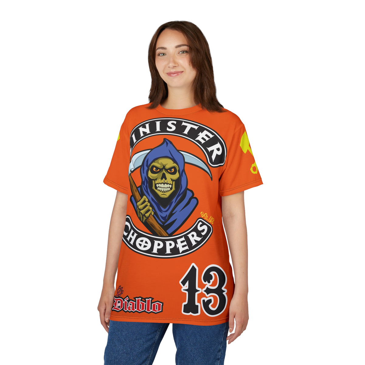 Sinister Choppers HiViz Custom Motorcycles Reaper Super Tee - High Performance Riding Wear