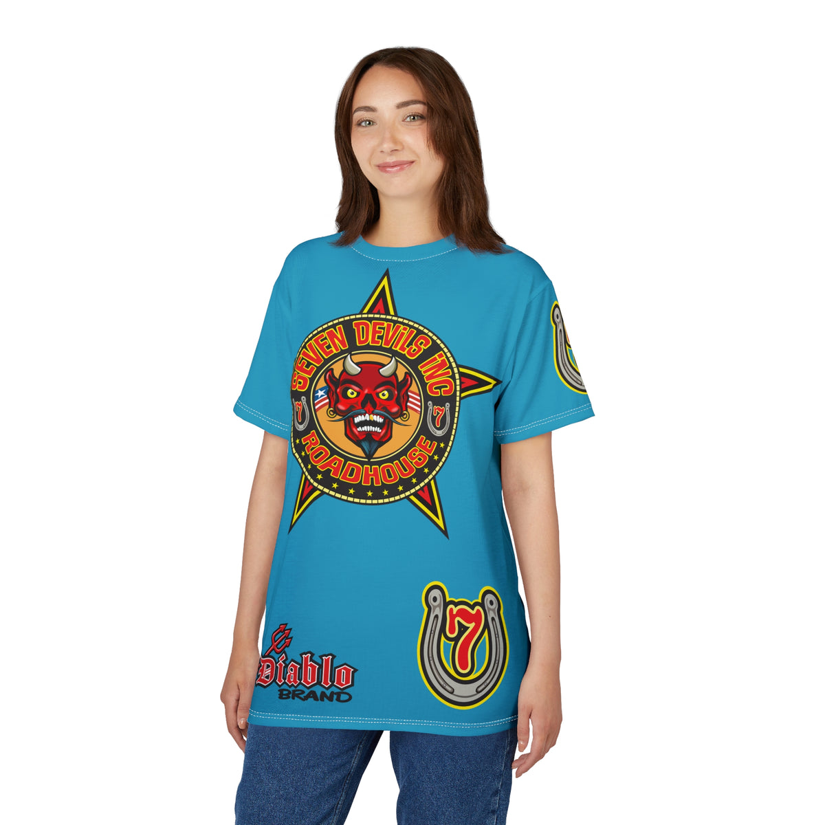 Seven Devils Inc. Roadhouse Graphic Tee - Motorcycle Custom Riding Super Tee