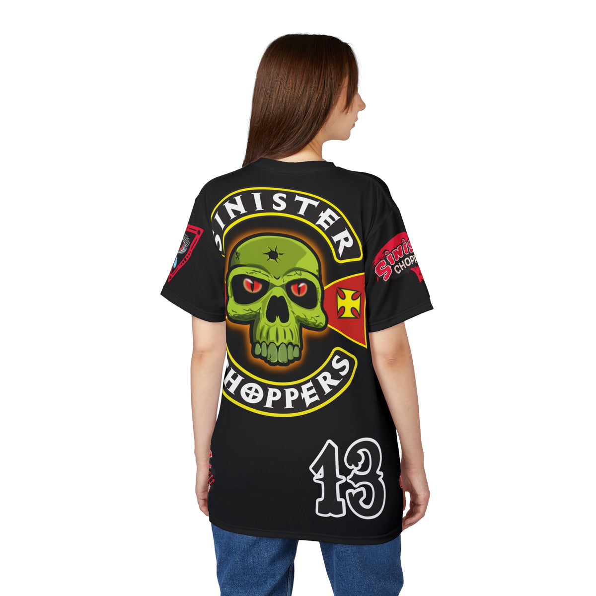 Sinister Choppers Black on Black Bad Attitude Super Tee
