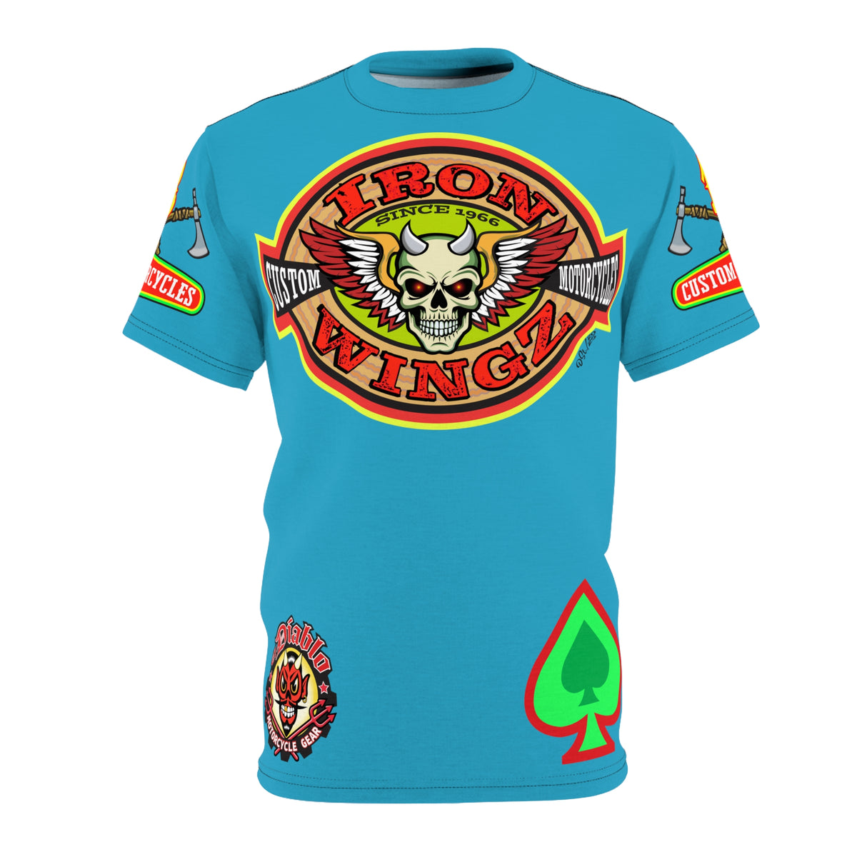 Iron WingZ Customs HiViz High Performance Motorcycle Riding Super Tee