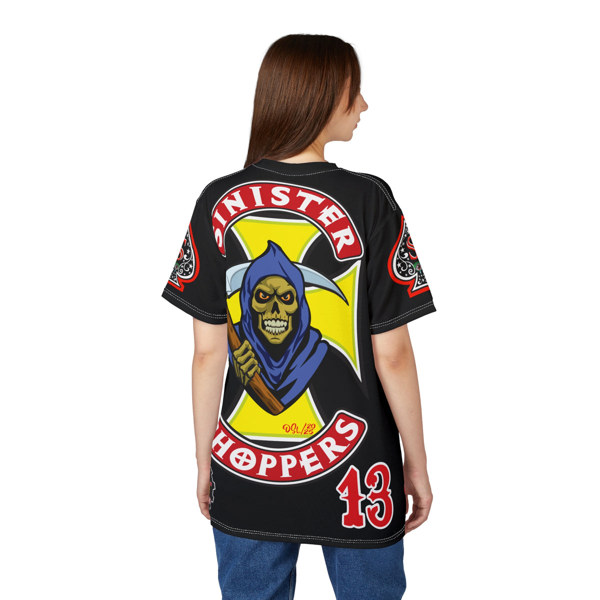Sinister Choppers HiViz Custom Motorcycles- Reaper Super Tee - High Performance Riding Wear