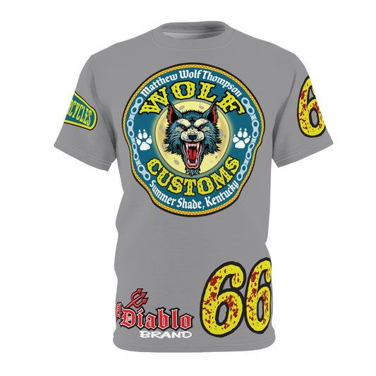 MWT Wolf Customs '66 Graphic Super  Tee — Retro Motorcycle Club Shirt The Best Biker Riding Tee EVER !!!