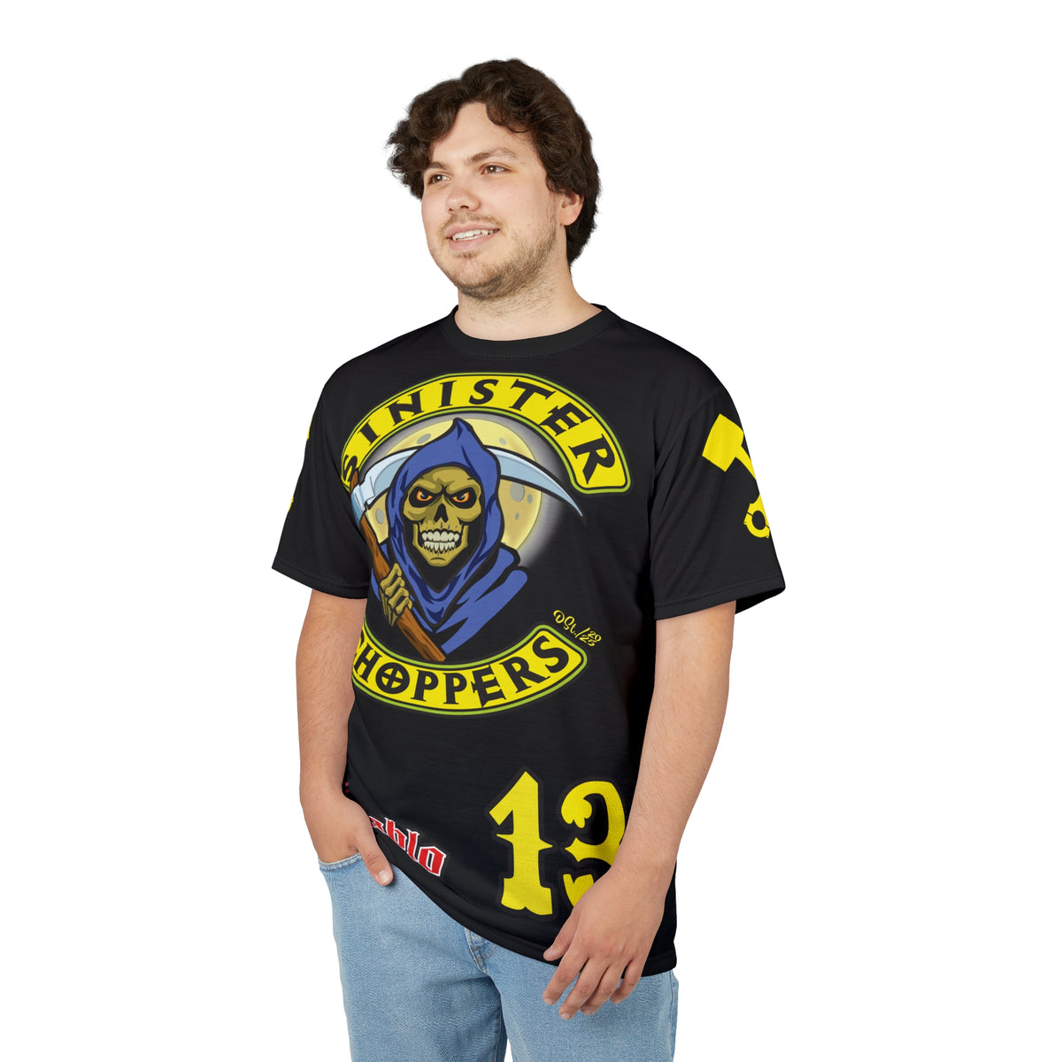 Sinister Choppers HiViz Custom Motorcycles Reaper Super Tee - High Performance Riding Wear