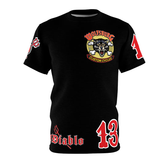 Wolfsburg Custom Cycles Motorcycle Riding Tee Shirt - Cool Riding Comfort