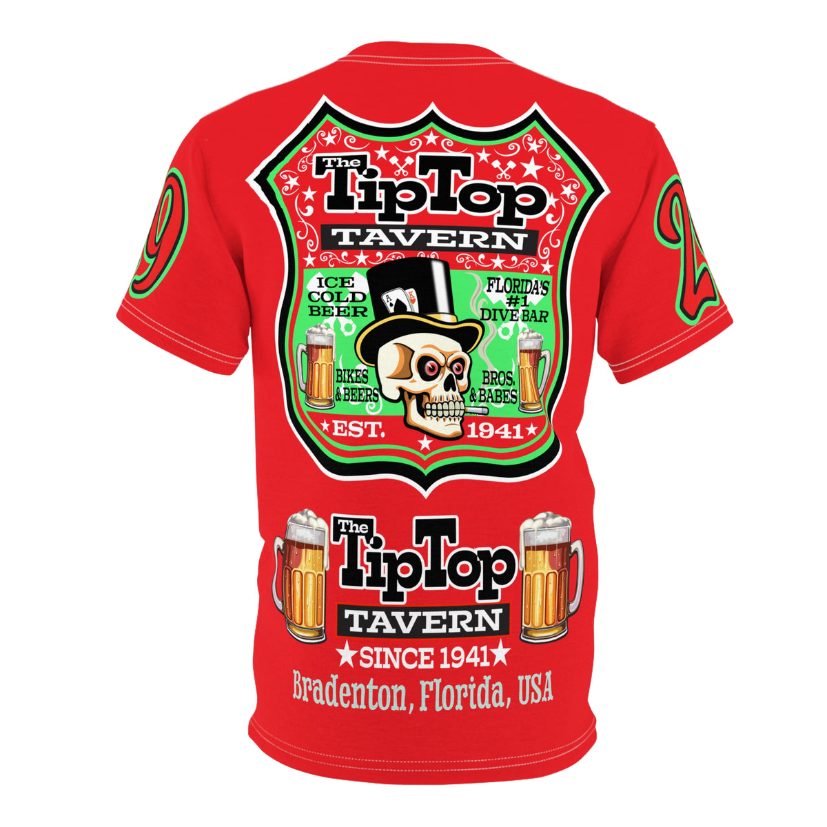 Tip Top Tavern Dive Bar Super Tee - America's Best Dive Bar, Bikes Beers Babes & Bros. - Biker Bar Tee
