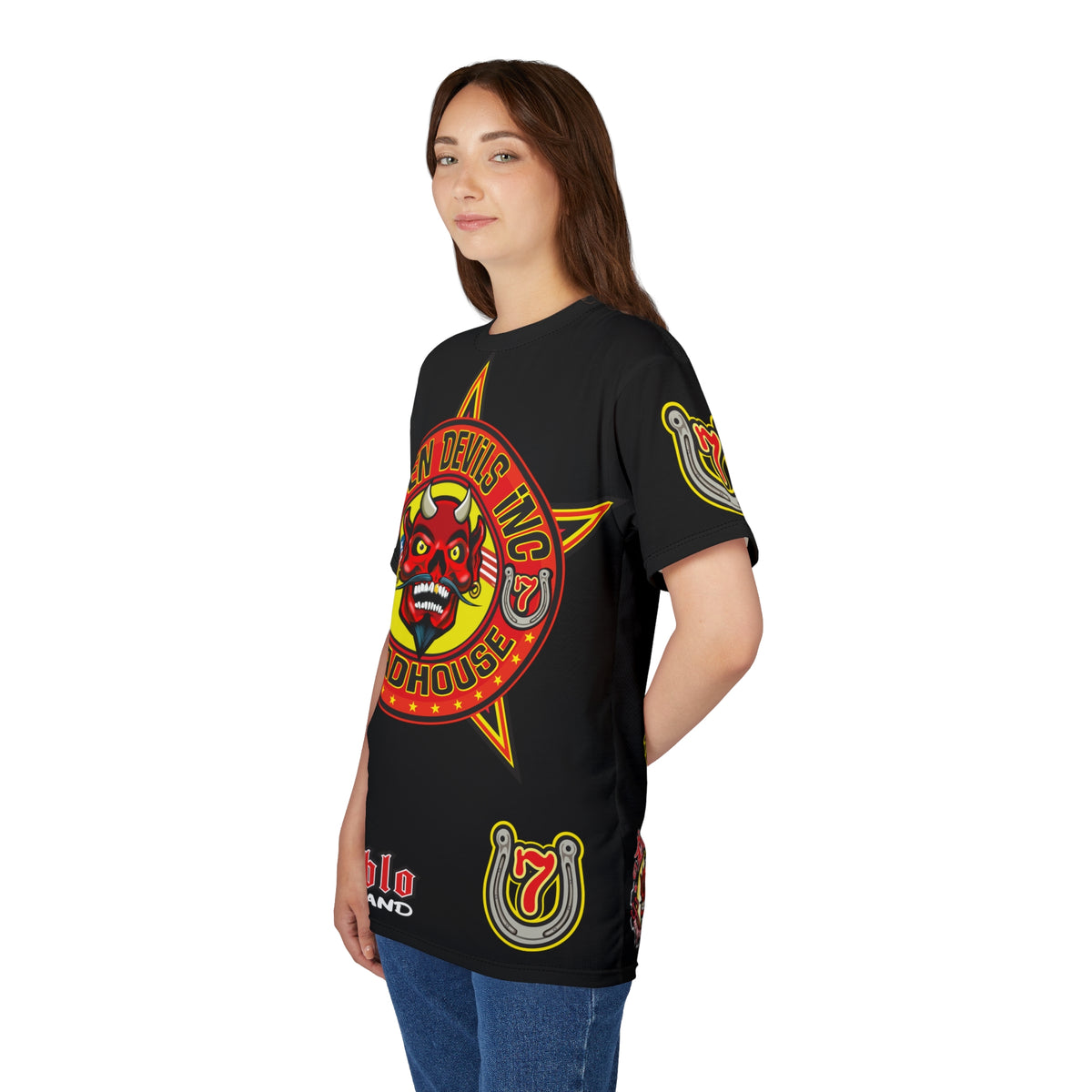 Seven Devils Inc. Roadhouse HiViz Graphic Tee - Motorcycle Custom Riding Super Tee