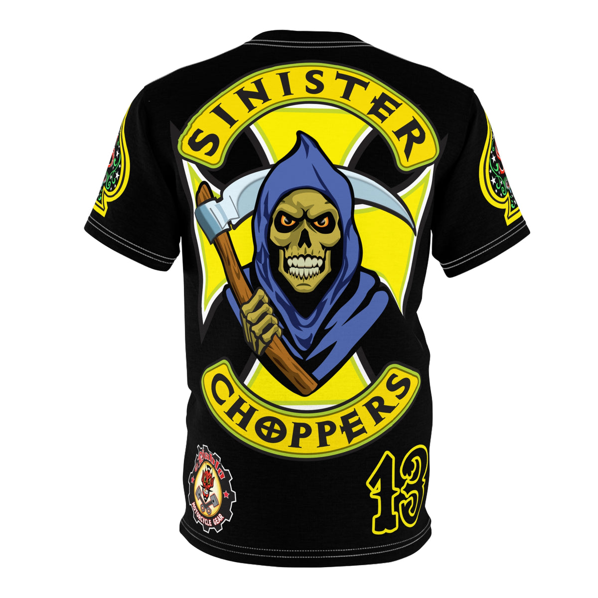 Sinister Choppers Custom Motorcycles - Custom Reaper Super Riding Tee - High Performance Riding Wear