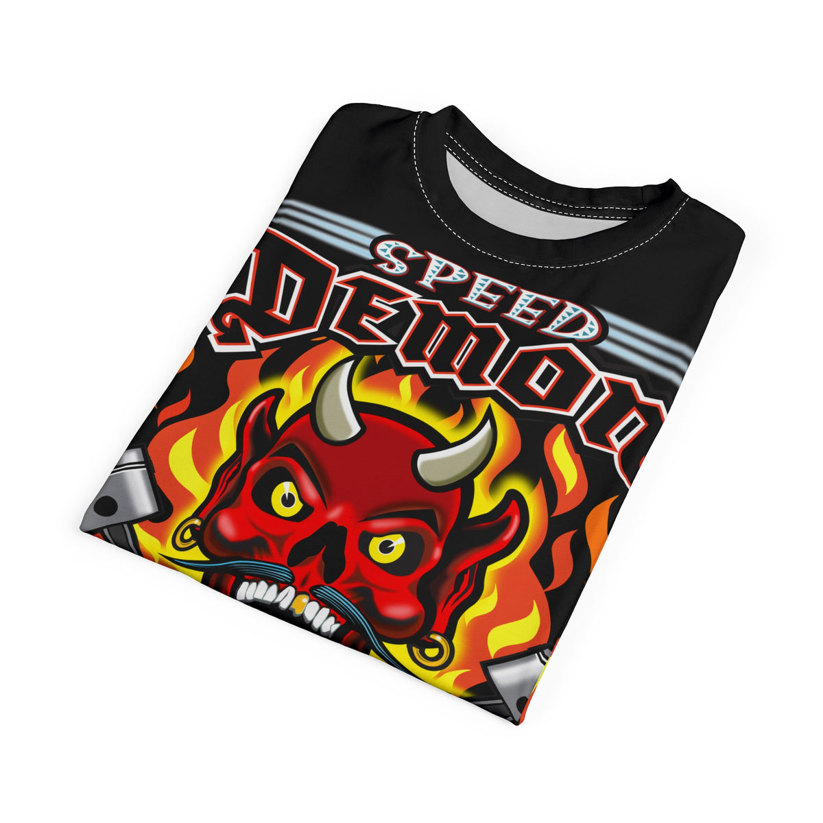Speed Demon Custom HiViz Unisex Tee - Bold Graphic Harley Enthusiast Super T