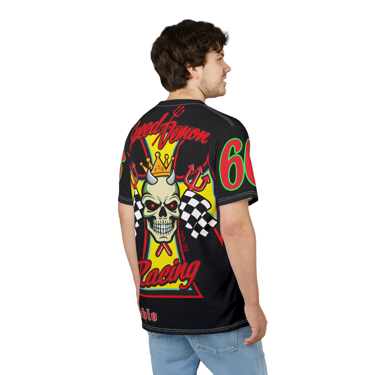Speed Demon High Performance Unisex Super Tee - Edgy Racing Skull Design