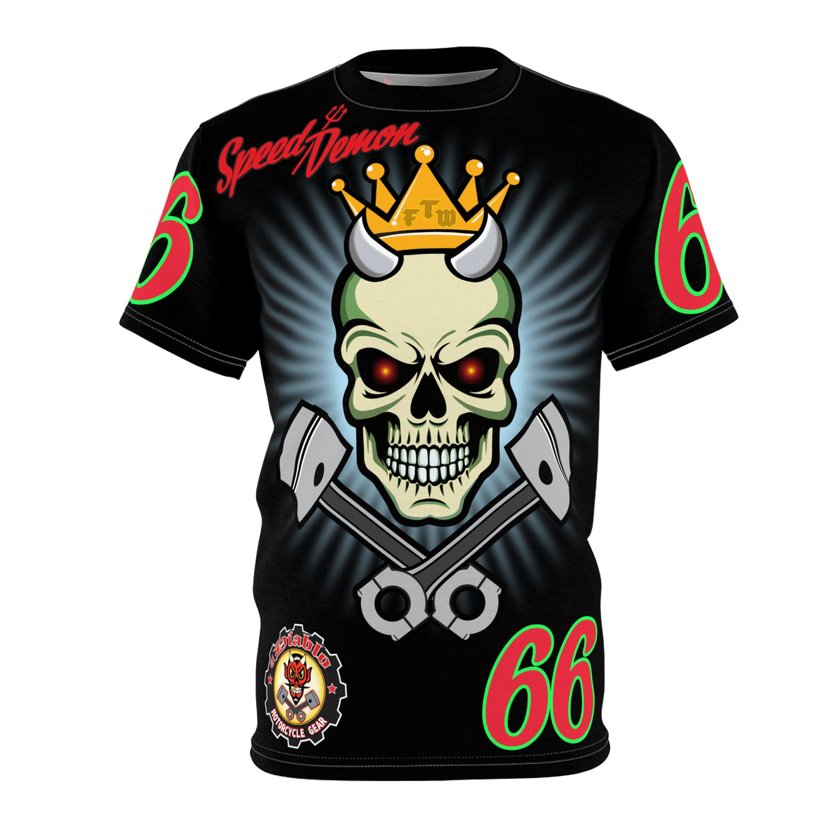 Speed Demon High Performance Unisex Super Tee - Edgy Racing Skull Design