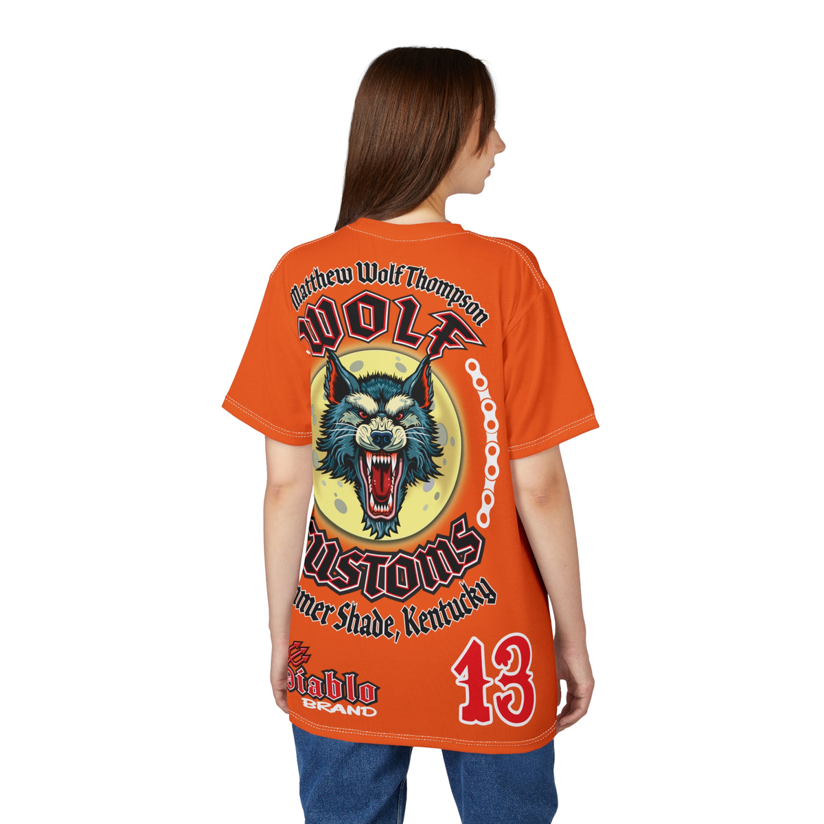 MWT Wolf Custom Motorcycles Super Tee — Viciously Cool High Performance Motorcycle Riding Shirt