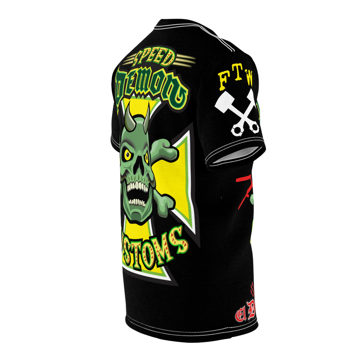 Speed Demon Customs HiViz Biker Riding Tee, Must Have Cruising Super Tee