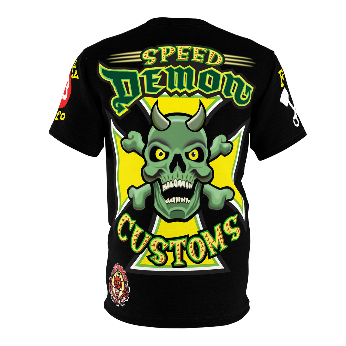 Speed Demon Customs HiViz Biker Riding Tee, Must Have Cruising Super Tee