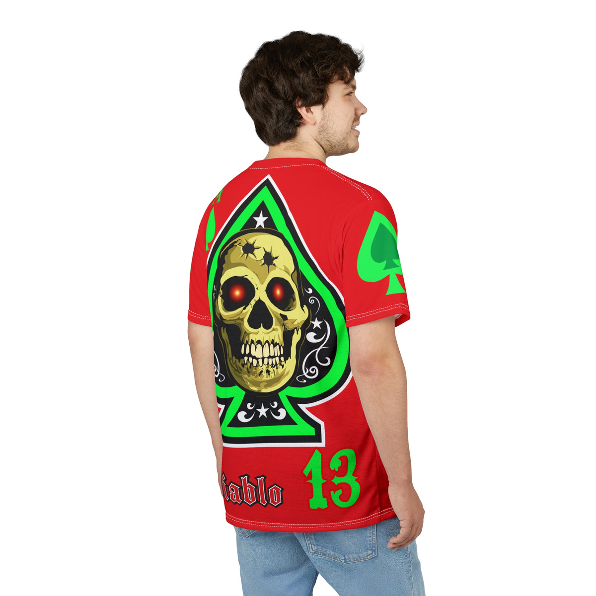 American Custom Engines ACE - Specially Designed Lumina Green  Ace of Spades Death Card High visibility Graphics