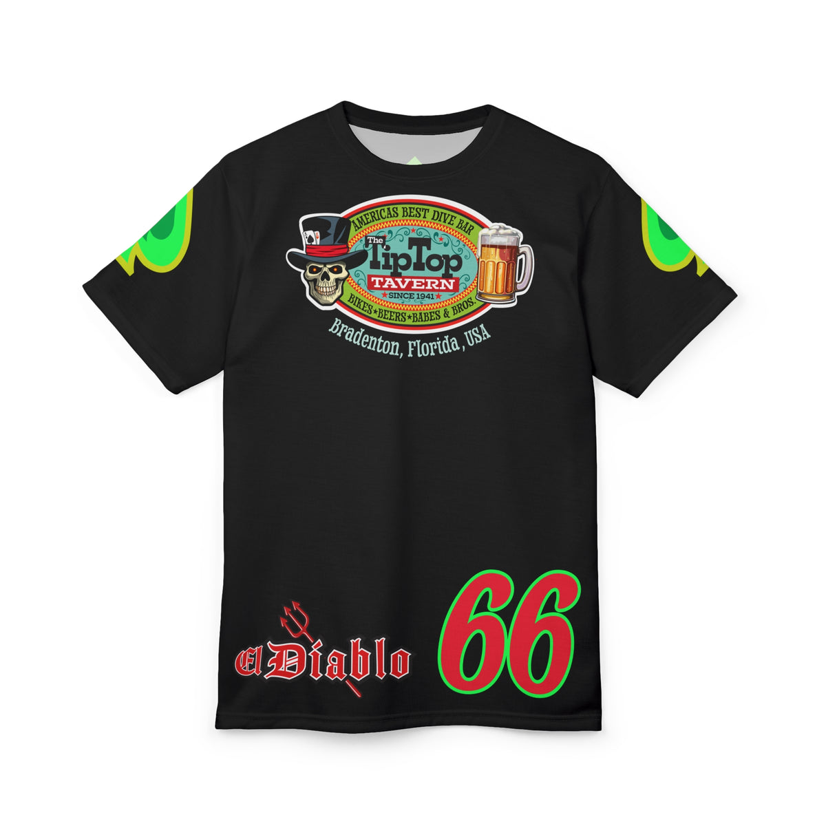 SRT Tip Top Tavern Dive Bar Super Tee - America's Best Dive Bar, Bikes Beers Babes & Bros. - Biker Bar Tee