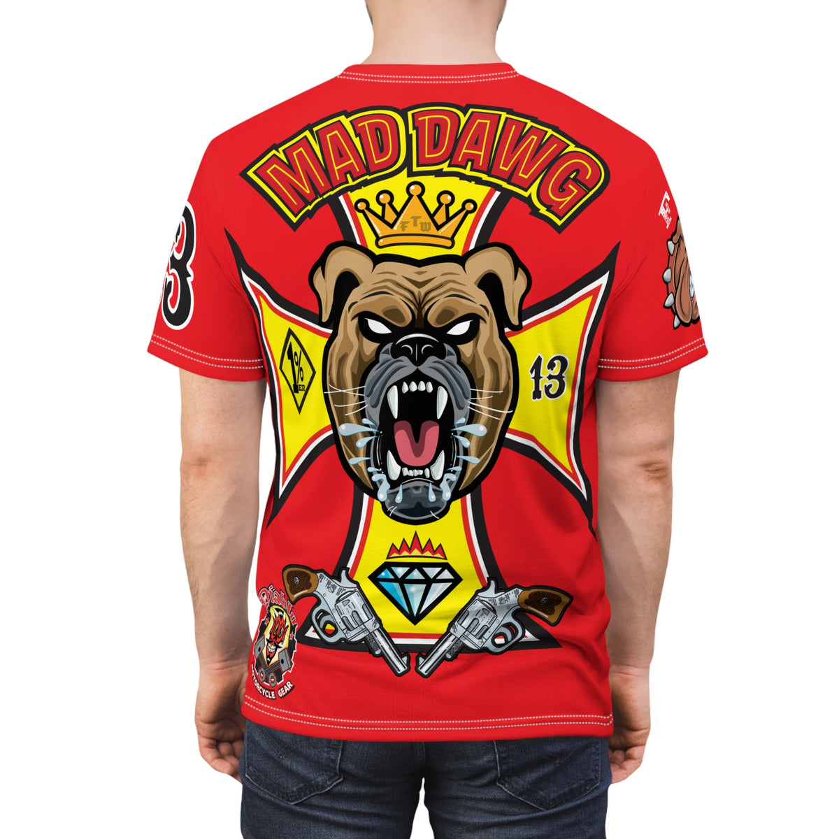 Mad Dawg Choppers & Bobbers Custom Motorcycle Super Tee