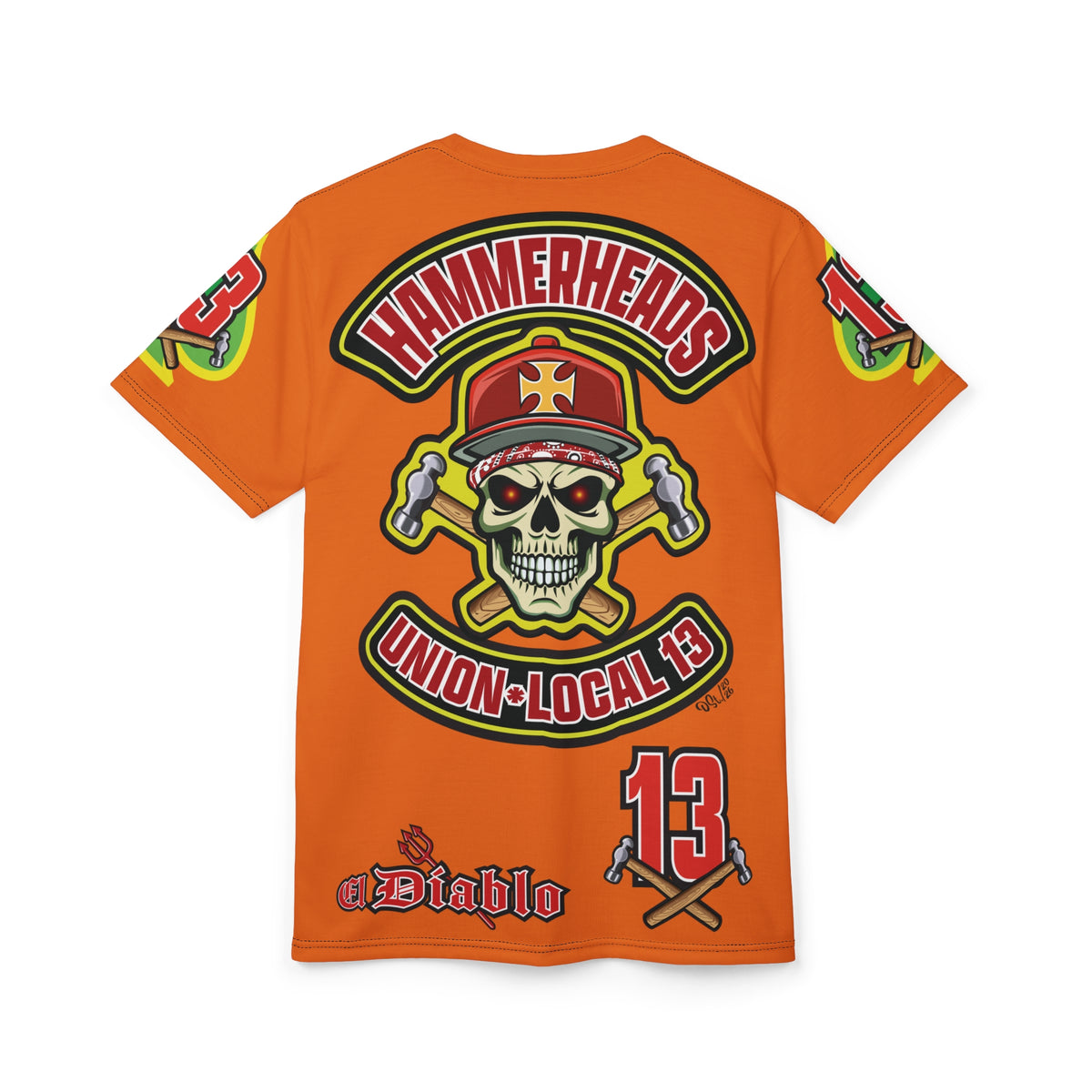 Hammerheads Union Local 13 -  Custom FAFO Motorcycle Riding Tee Shirt _ Super Comfort and Fit