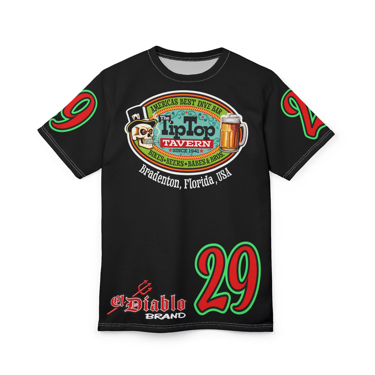 Tip Top Tavern Dive Bar Super Tee - America's Best Dive Bar, Bikes Beers Babes & Bros. - Biker Bar Tee