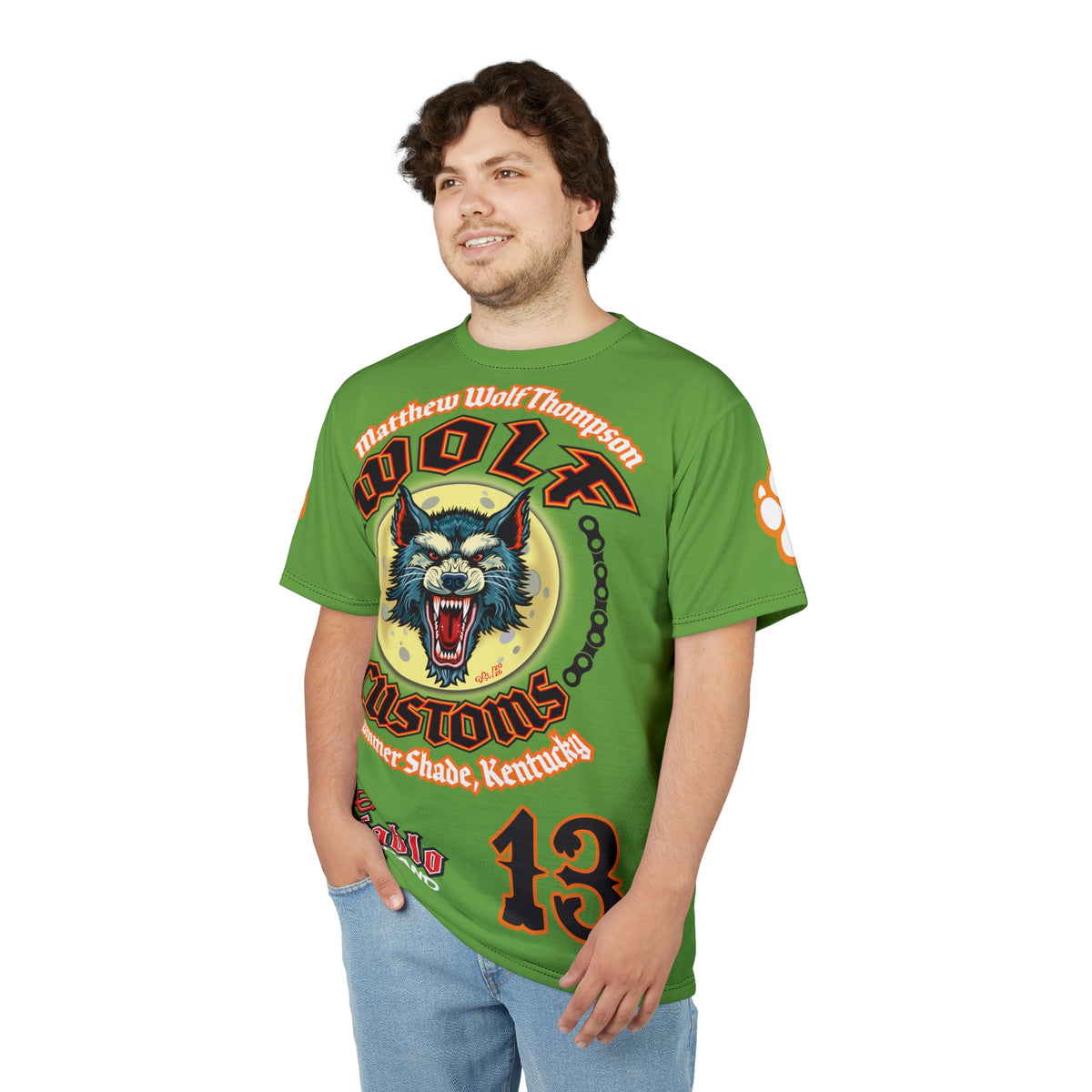 MWT Wolf Custom Motorcycles Super Tee — Viciously Cool High Performance Motorcycle Riding Shirt
