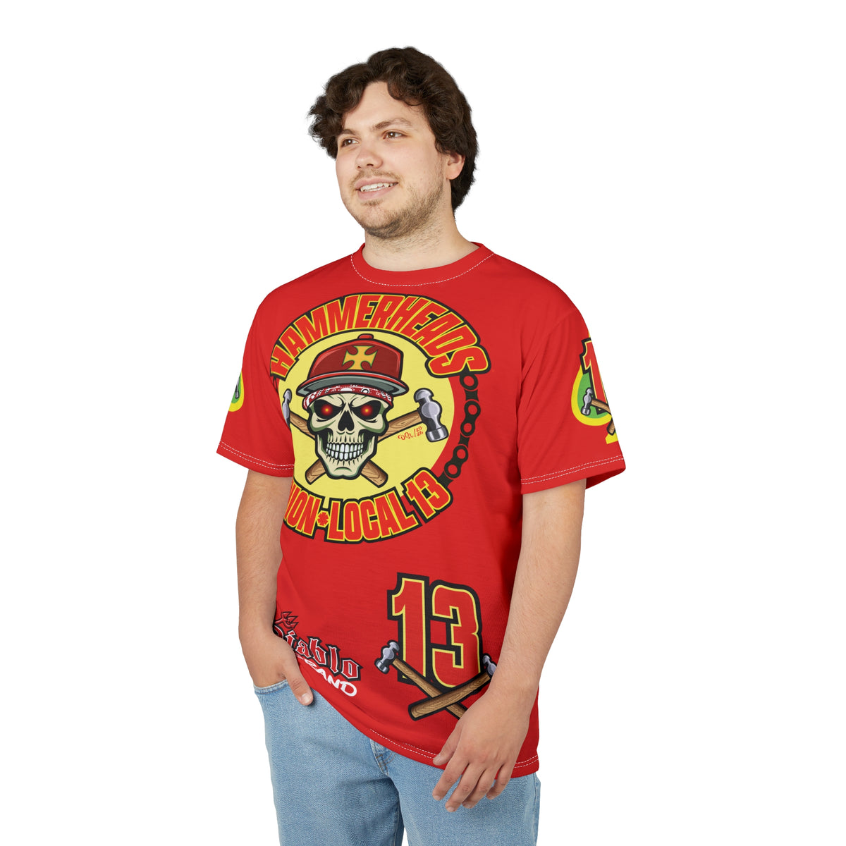 Hammerheads Union Local 13 FAFO -  Custom Motorcycle Riding Tee Shirt _ Super Comfort and Fit