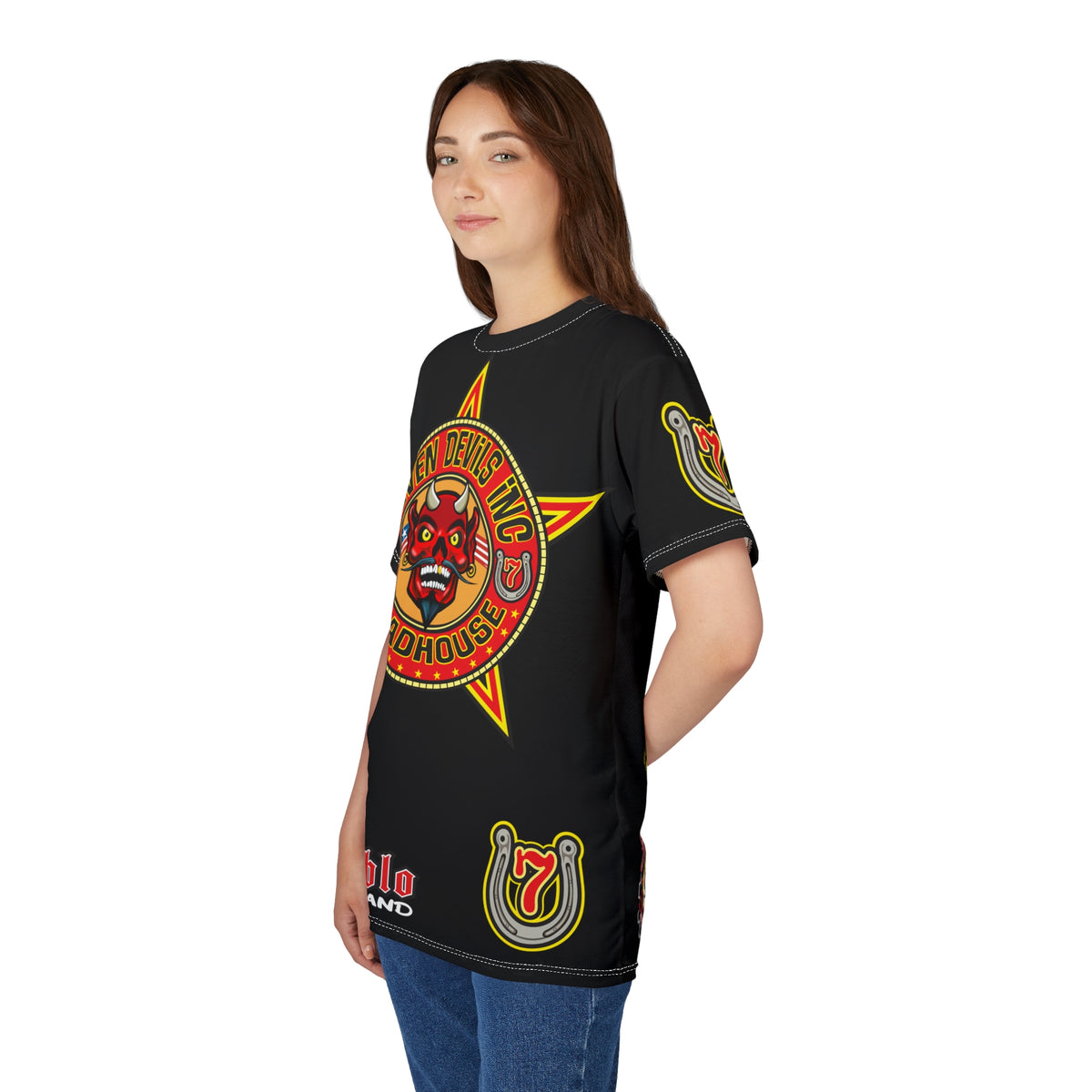 Seven Devils Inc. Roadhouse HiViz Graphic Tee - Motorcycle Custom Riding Super Tee