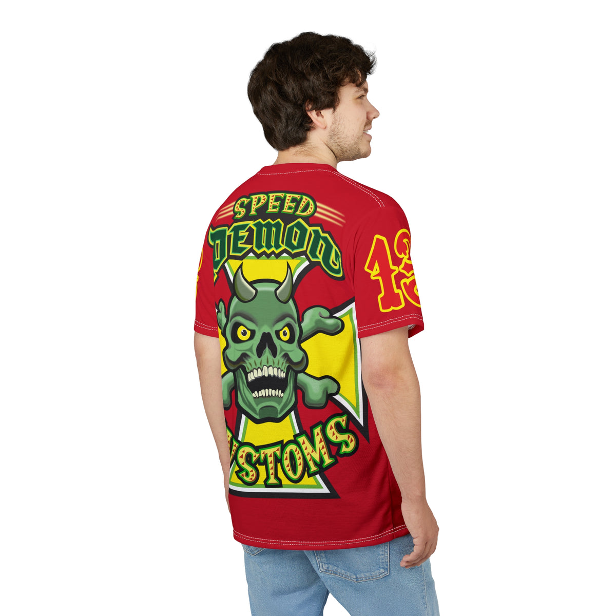 Speed Demon HiViz Unisex Cut & Sew Tee (AOP)