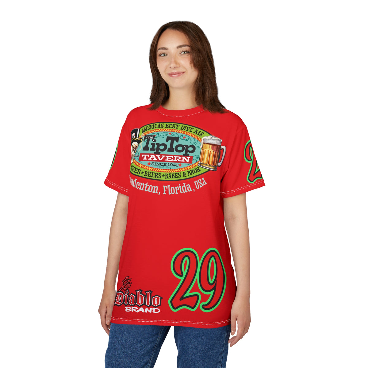Tip Top Tavern Dive Bar Super Tee - America's Best Dive Bar, Bikes Beers Babes & Bros. - Biker Bar Tee