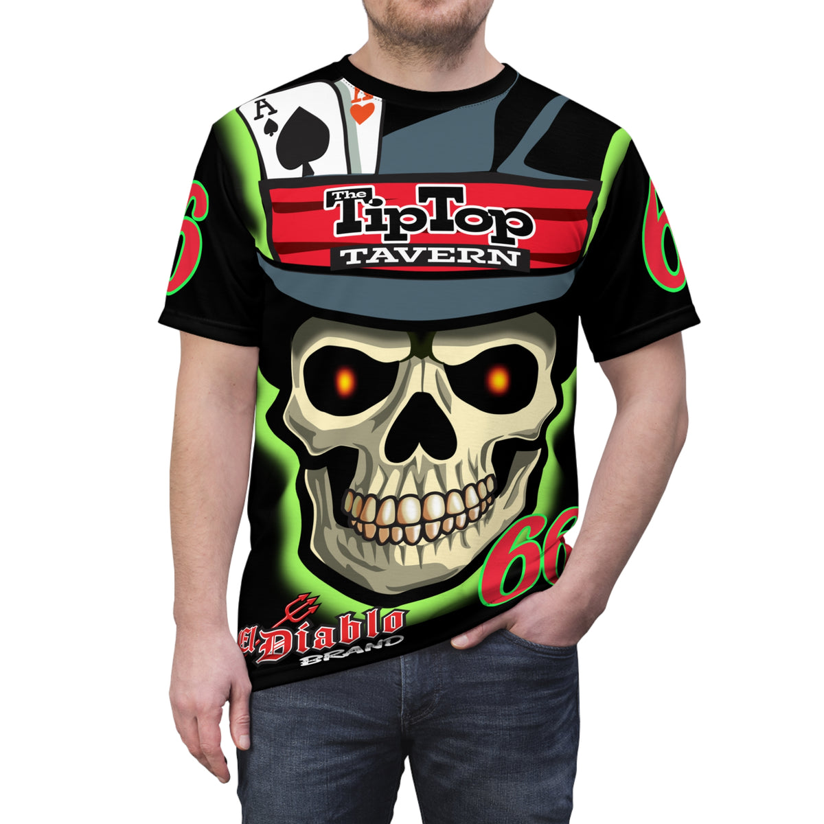 SRT Tip Top Tavern Dive Bar Super Riding Tee (*Limited Edition) - Florida's Best Dive Bar, Bikes Beers Babes & Bros. - Honouring Biker Bar Tee