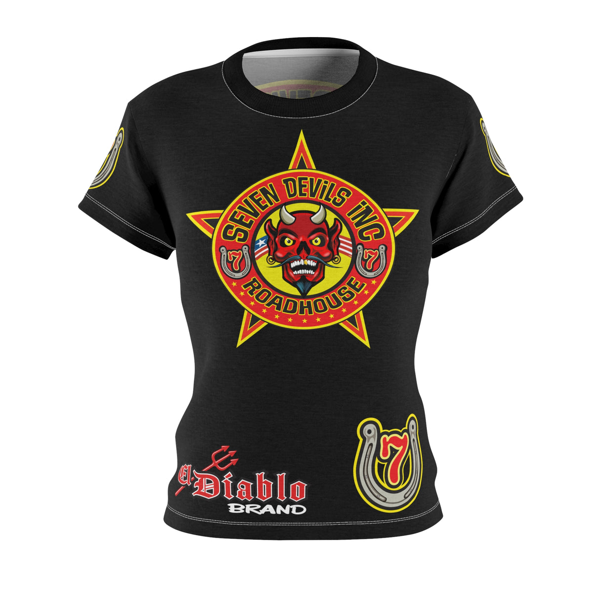 Women's Cut Seven Devils Roadhouse Graphic Tee — HiviZ Graphics