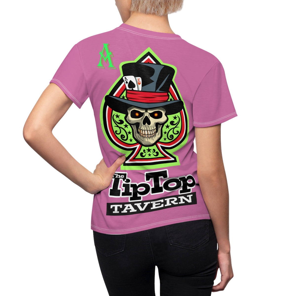 Women's Cut Tip Top Tavern Graphic Tee — Dive Bar Logo