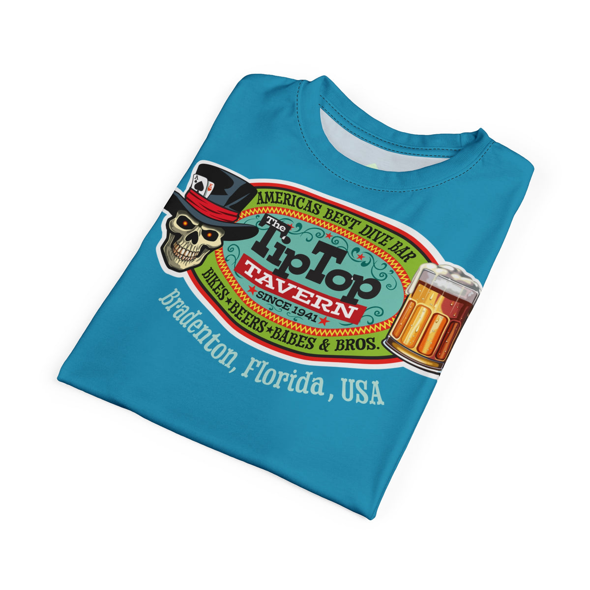 Tip Top Tavern Dive Bar Super Tee (*Limited Edition) - America's Best Dive Bar, Bikes Beers Babes & Bros. - Honouring Biker Bar Tee