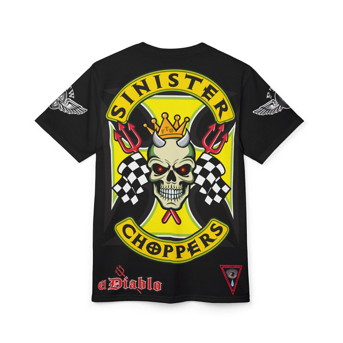 Sinister Choppers HiViz Super Tee - Custom Designed Motorcycle Riding Gear