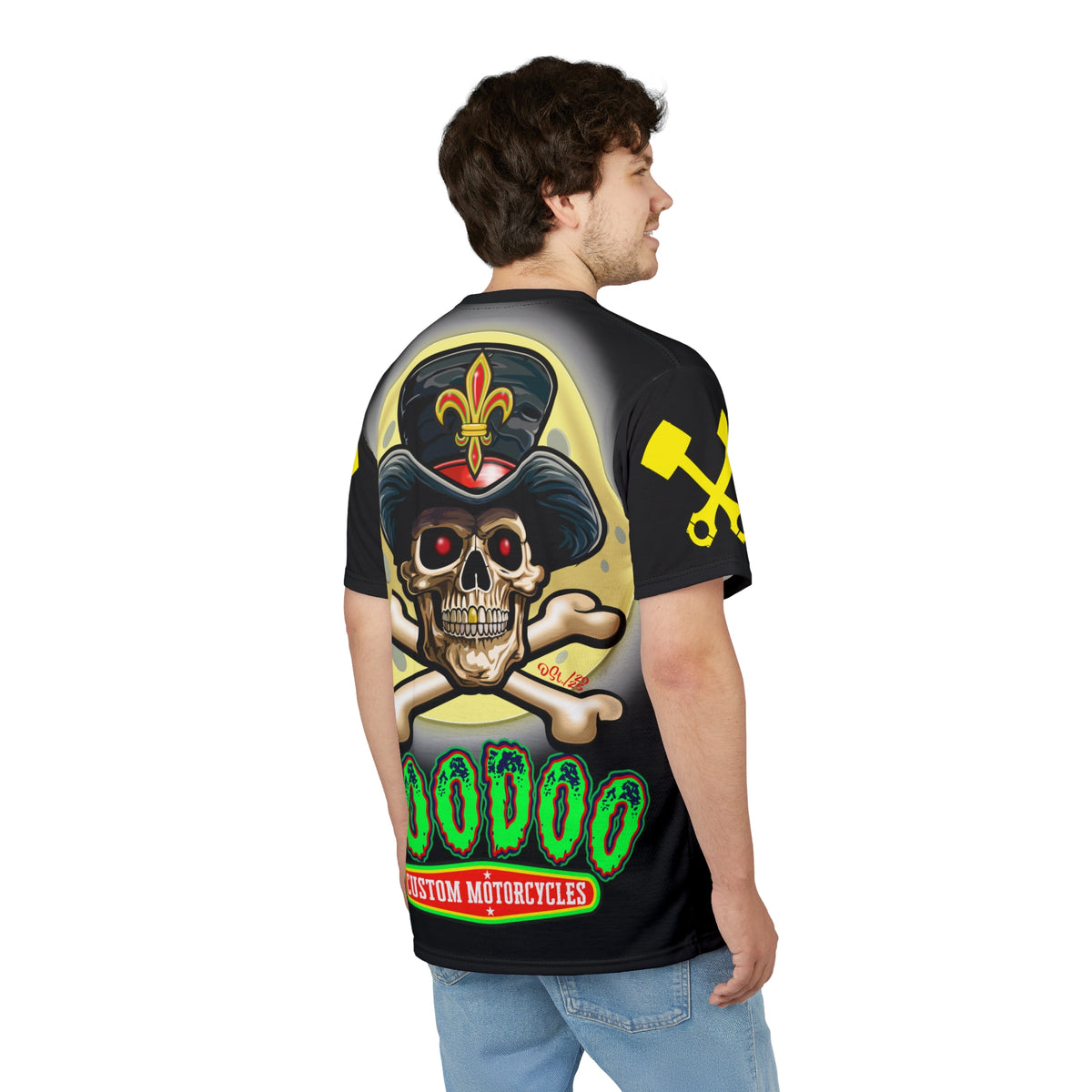 VooDoo Customs Night Rider HiViz Super Tee for Motorcycle Riders  - The Ultimate Riding Comfort