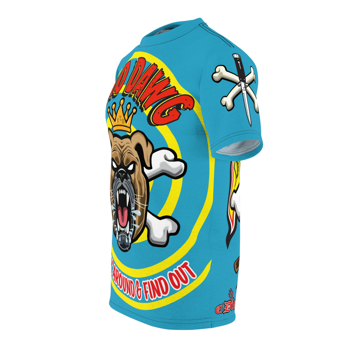 Mad Dawg Customs  FAFO HiViz Motorcycle Super Tee
