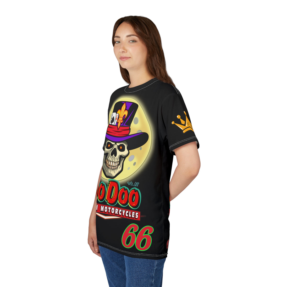 VooDoo Custom Motorcycles Spectacular Unisex Super Tee - Doctor Lune