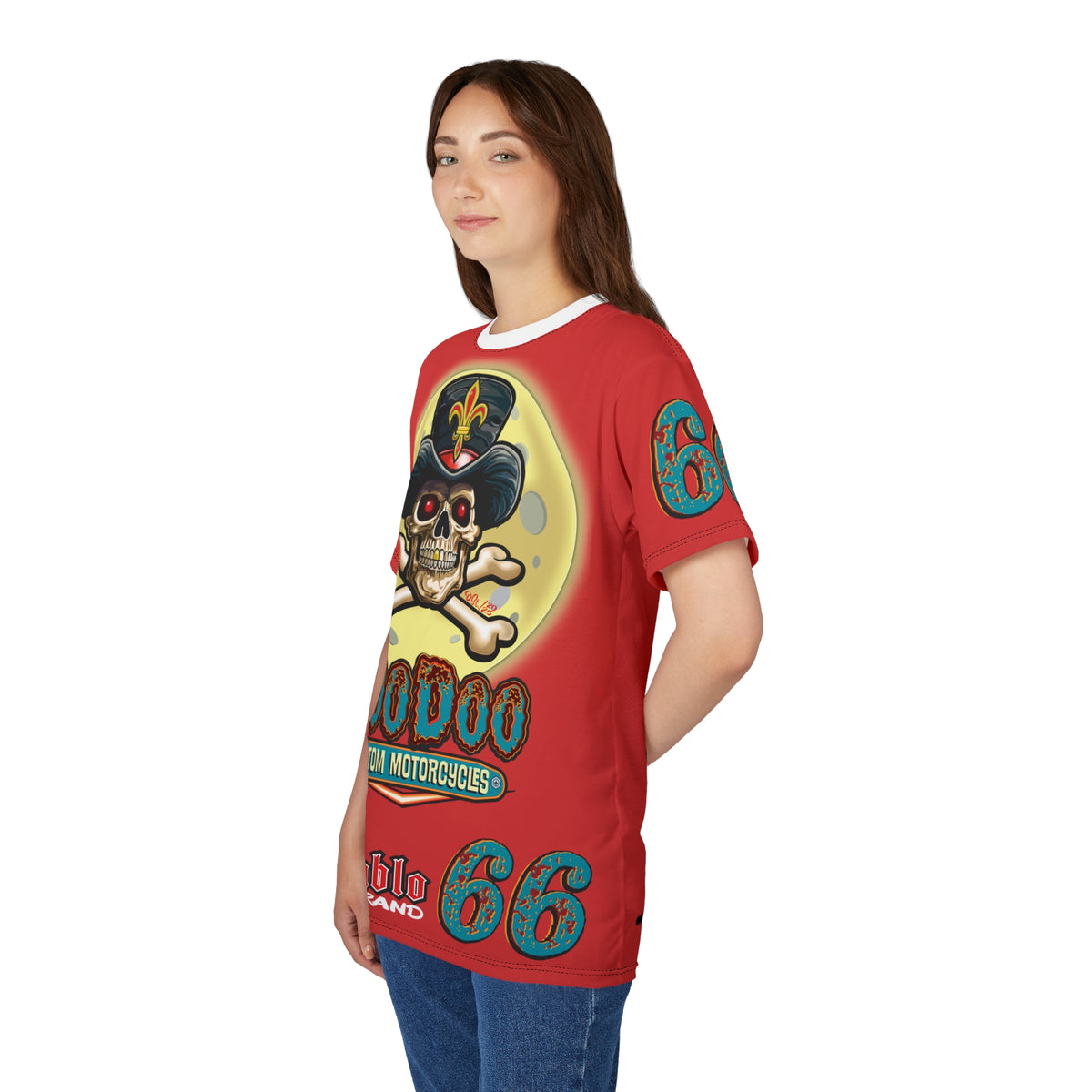 Voodoo Customs  Graphic Tee –  Edgy Style Riding Tee for Bikers