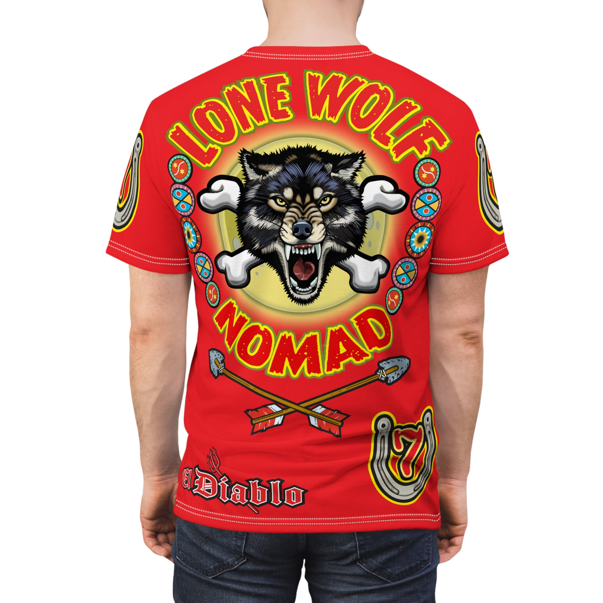 Lone Wolf Nomad HiViz Super Tee - Special Design for Independent No Club Riders