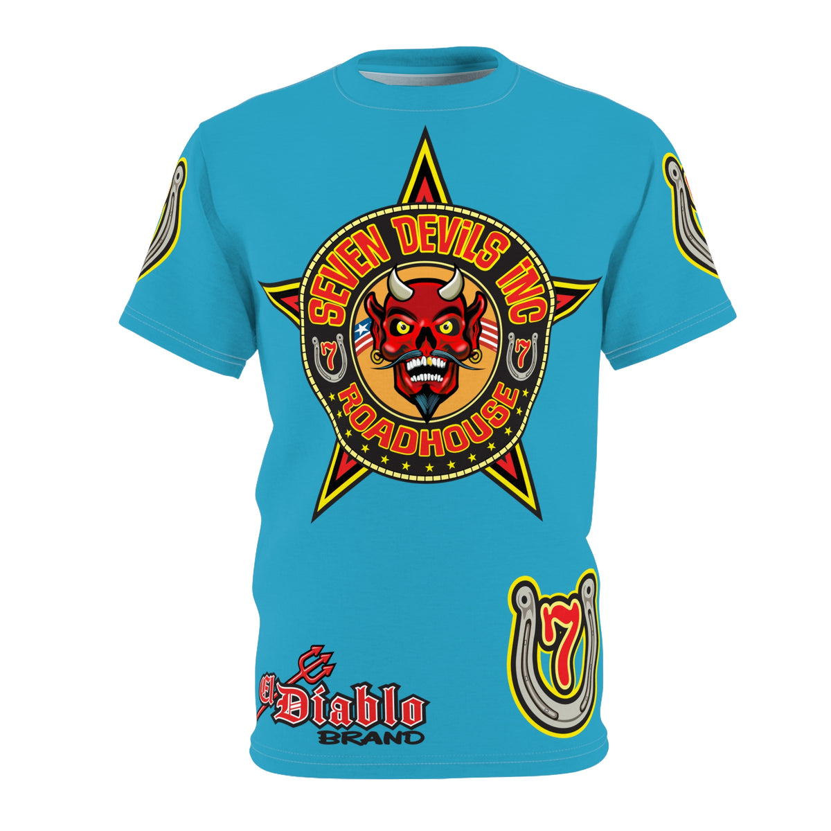 Seven Devils Inc. Roadhouse Graphic Tee - Motorcycle Custom Riding Super Tee