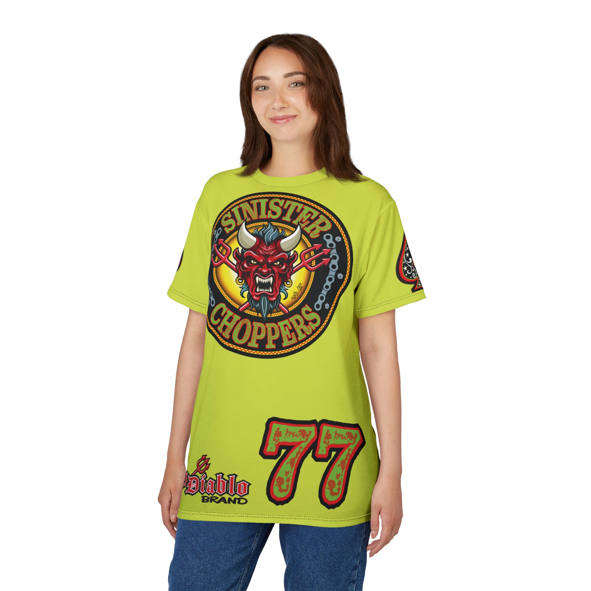 VERY Special Sinister Choppers BIG D HIVIZ Super TEE— Ride Cool Look Cool in our Best Super Tee