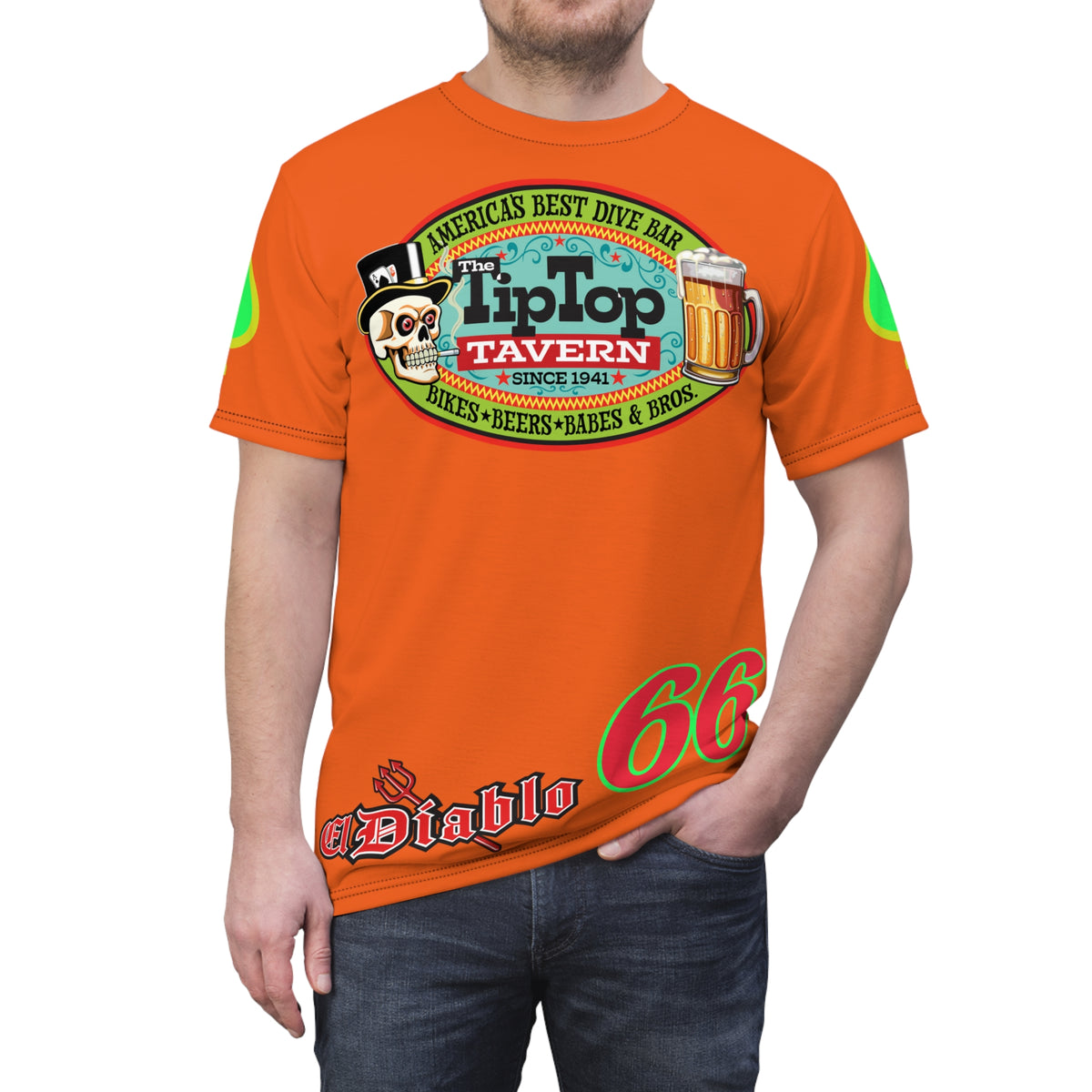 Tip Top Tavern Dive Bar Super Tee - America's Best Dive Bar, Bikes Beers Babes & Bros. - Biker Bar Tee