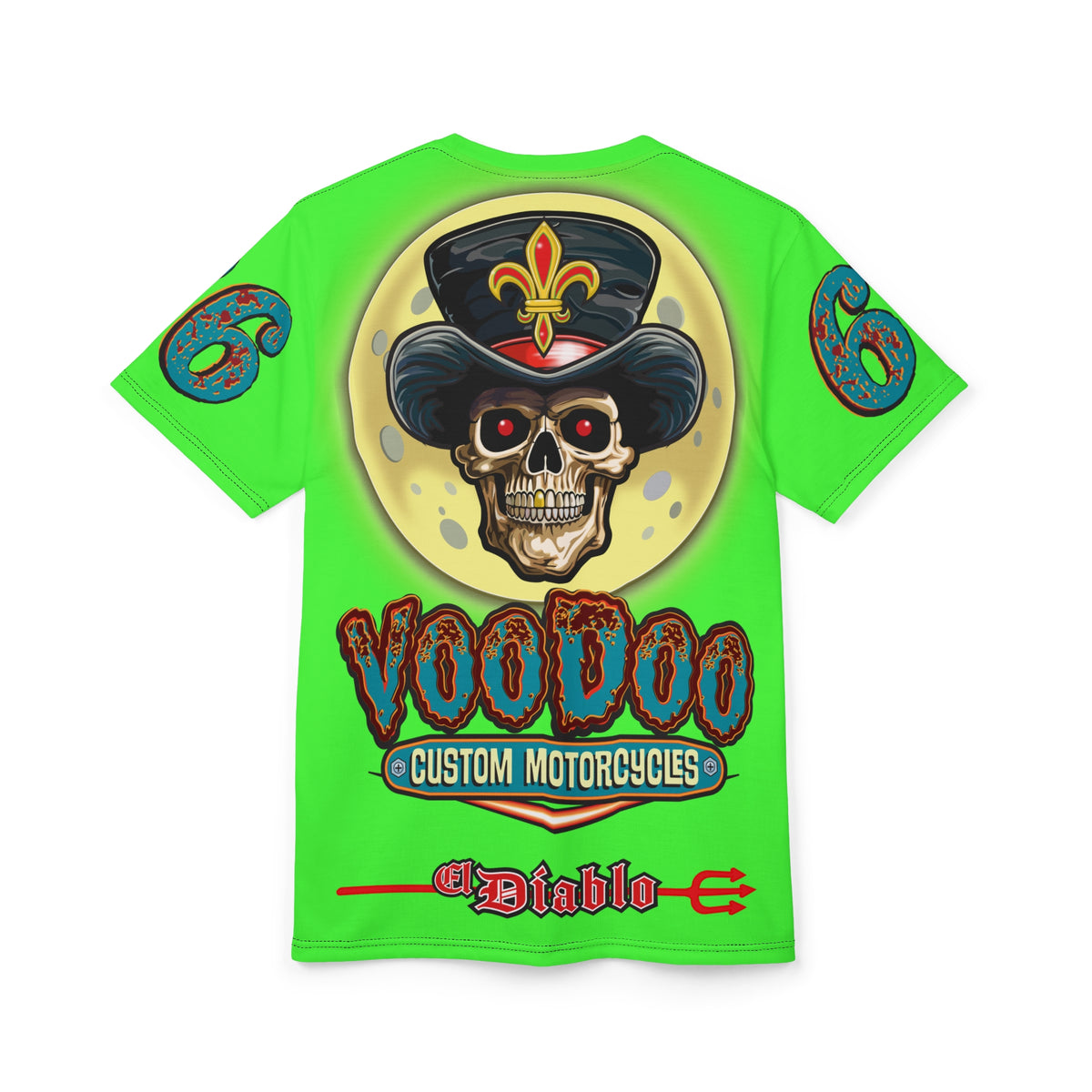 Very Special  Voodoo Customs HiViz Lumina Graphic Tee –  Edgy Style for Bikers