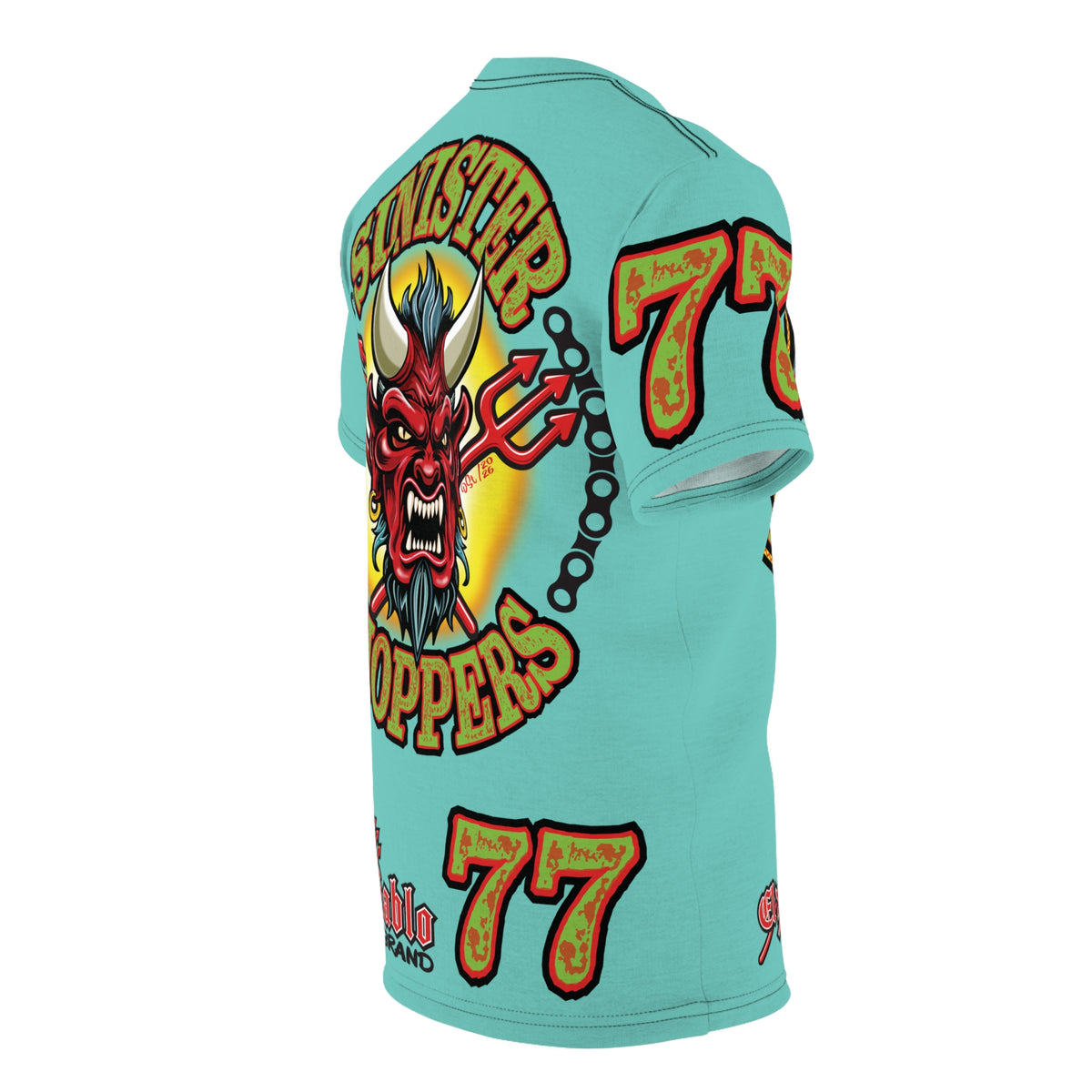 Sinister Choppers BLACKHAWK MIAMI SPECIAL SUPER T— Ride Cool, Look Cool in our Best Super Tee