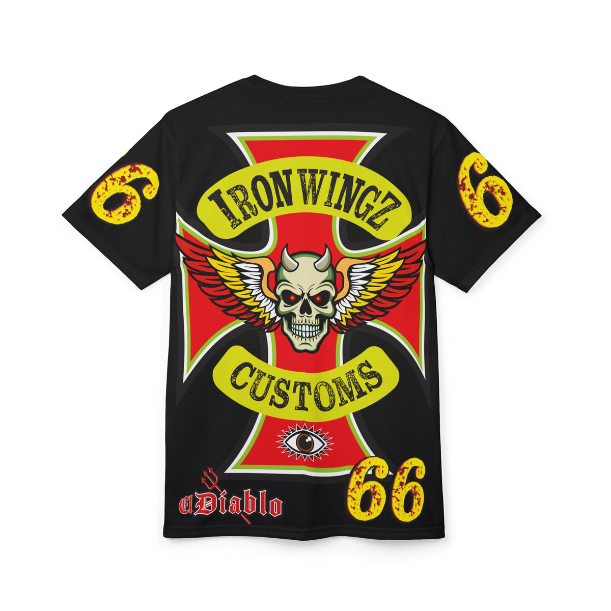 Iron Wingz Garage HiViz Super T - Hardcore Motorcycle Riders Cut