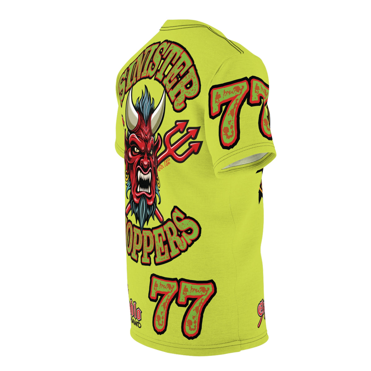VERY Special HIVIZ Sinister Choppers MR GREEN SUPER T— Ride Cool, Look Cool in our Best Super Tee