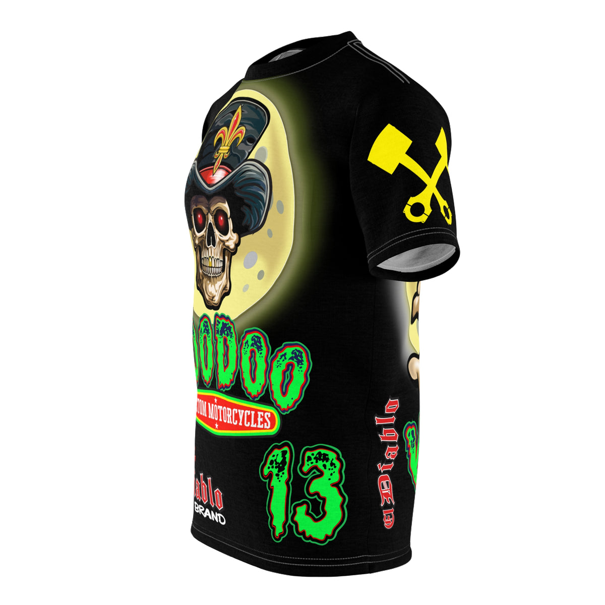 VooDoo Customs Night Rider HiViz Super Tee for Motorcycle Riders  - The Ultimate Riding Comfort