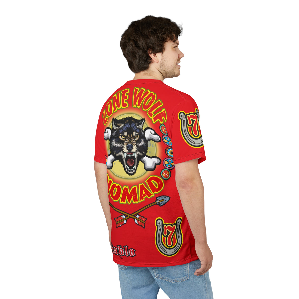 Lone Wolf Nomad HiViz Super Tee - Special Design for Independent No Club Riders