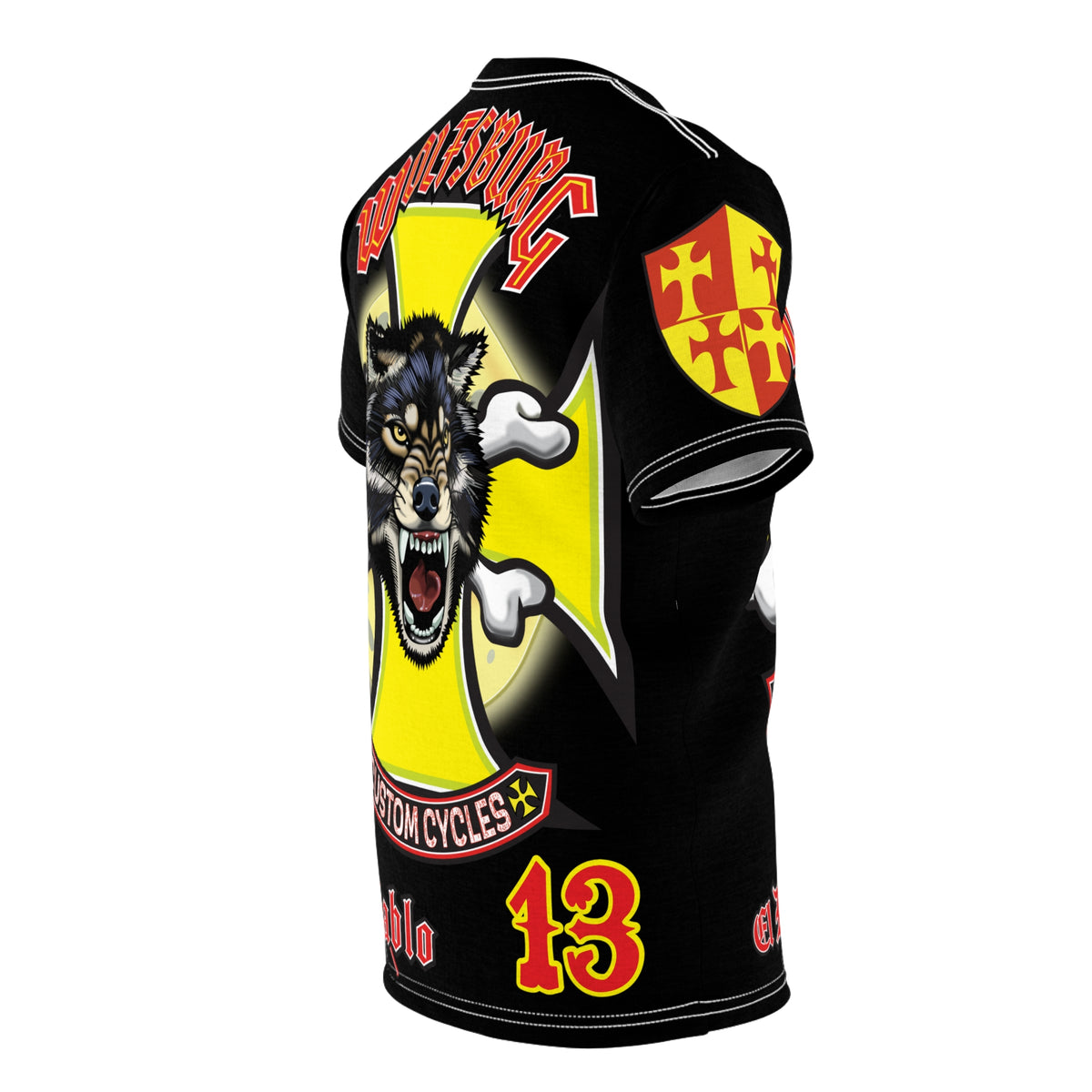 Wolfsburg Custom Cycles HiViz High Comfort Motorcycle Riders Super Tee